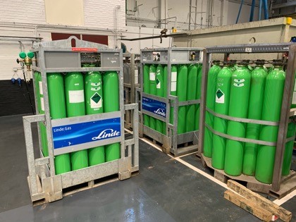 Helium/Stickstoff-Leckprüfgaspaket